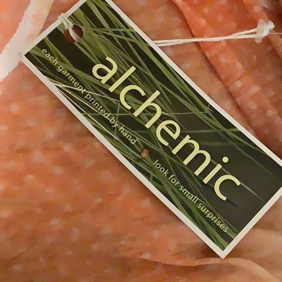 Alchemic Ruffle Trim Size Medium Front Tie Open Top. New with Tags. Made in USA - Picture 5 of 5